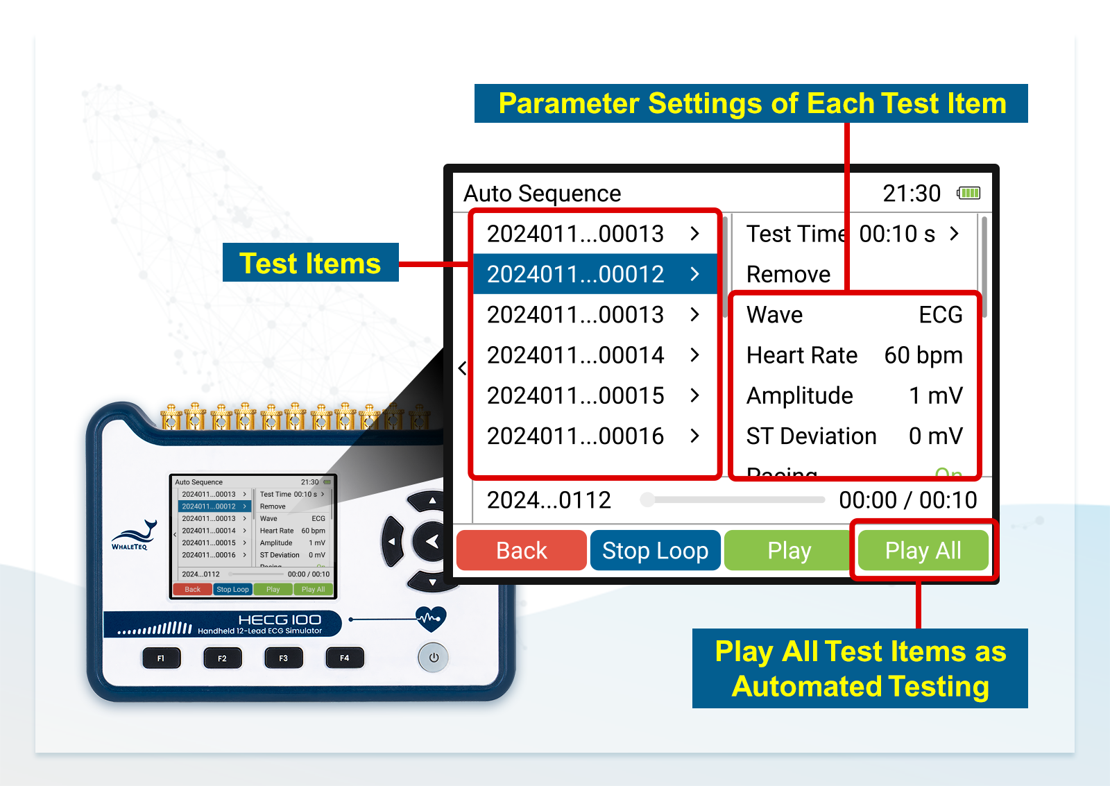 HECG100 Handheld 12-lead ECG Simulator offers Automated Quick Testing