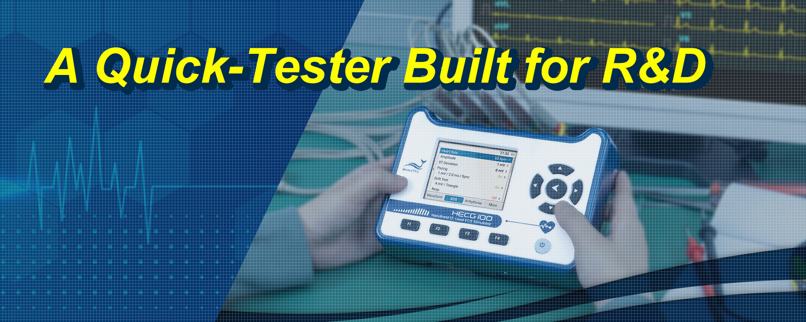 HECG100 Handheld 12-lead ECG Simulator for R&D
