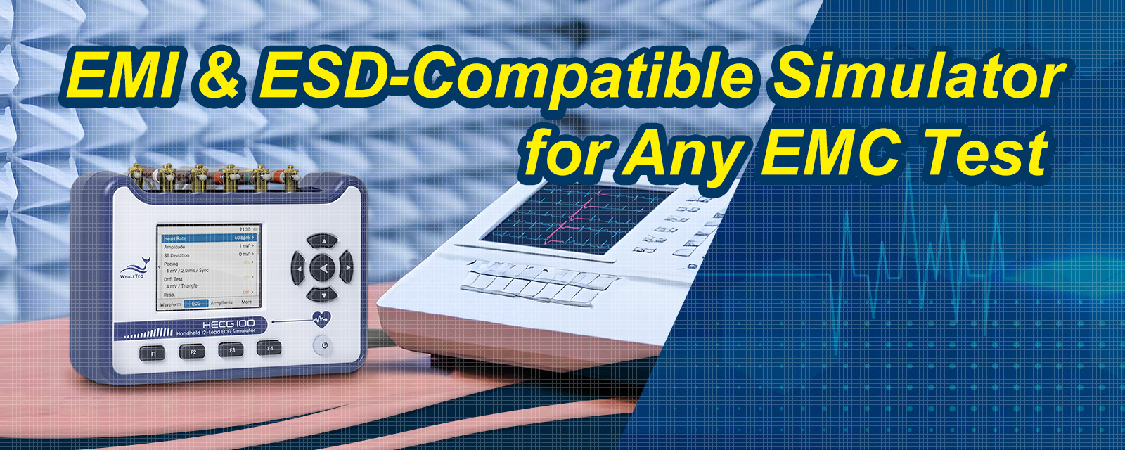 HECG100 Handheld 12-lead ECG Simulator for compliance