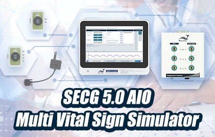 鲸扬科技 SECG 5.0 AIO 功能再升级！搭配呼吸模块，扩大呼吸信号模拟范围并优化分辨率