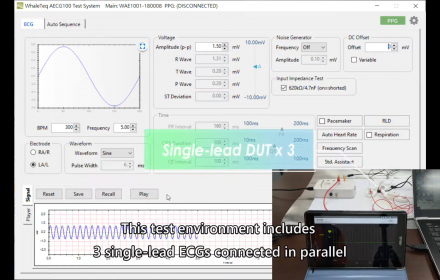 【AECG100】Single lead ECGs in Parallel Testing