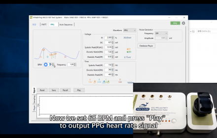 【AECG100】PPG Heart Rate Quick Test